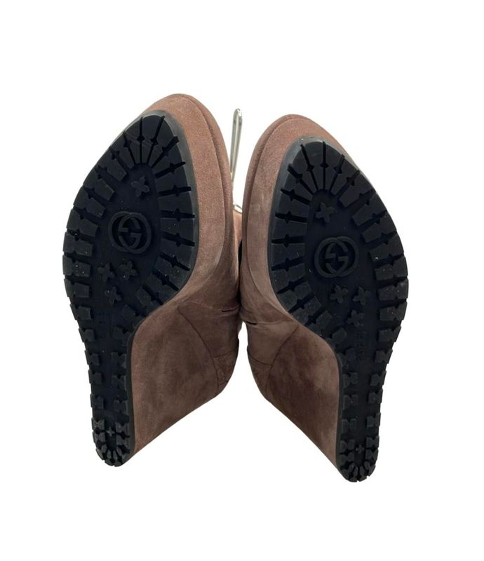 Gucci Long Boots Wedge Sole Women's SIZE 36 1 2 (23.5cm (9.25in)) Gucci