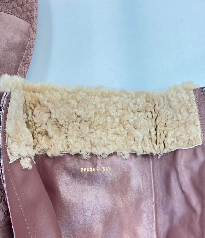 Gucci Long Boots Wedge Sole Women's SIZE 36 1 2 (23.5cm (9.25in)) Gucci