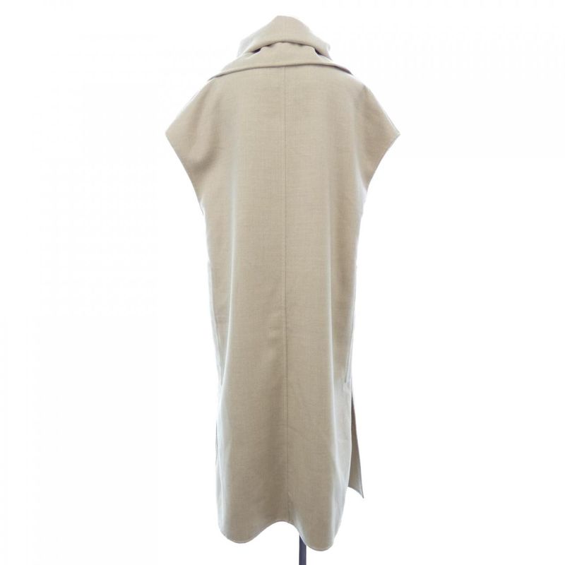Hermes Long Gilet Draped Neck 5h0117df Long Vest