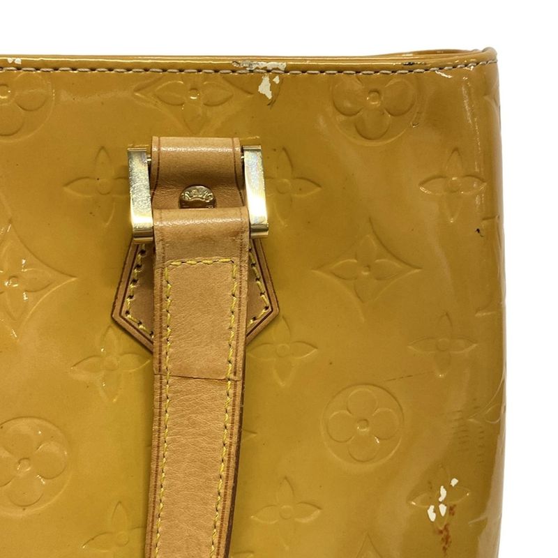 Louis Vuitton Tote Bag Monogram Vernis Houston M91121 Yellow