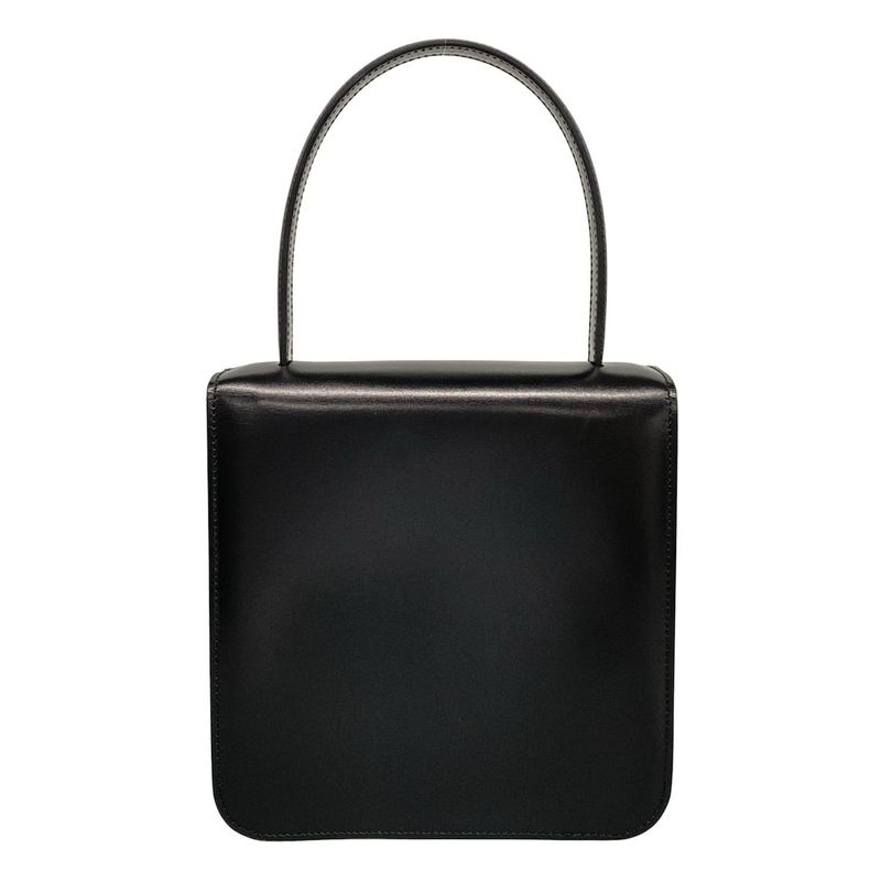 Celine Handbag Horse Carriage Black Leather
