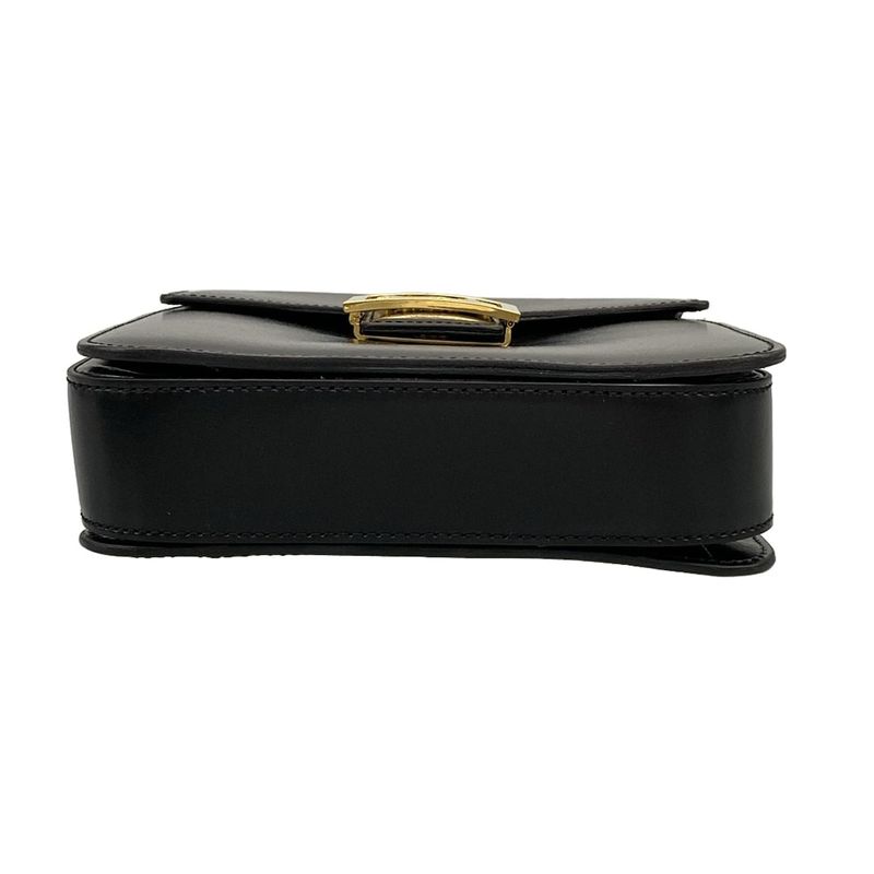 Celine Handbag Horse Carriage Black Leather