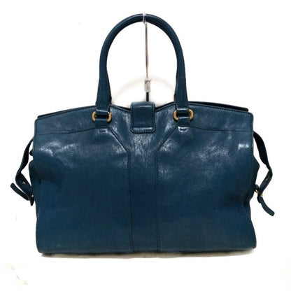 Yves Saint Laurent Handbag Cabas Chyc 279079 Blue Leather