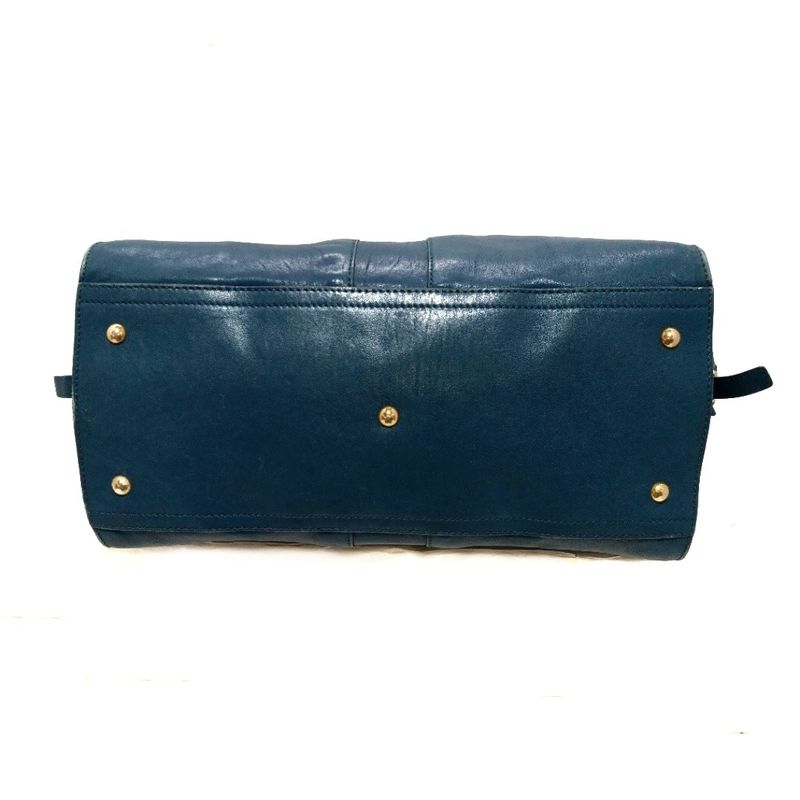 Yves Saint Laurent Handbag Cabas Chyc 279079 Blue Leather