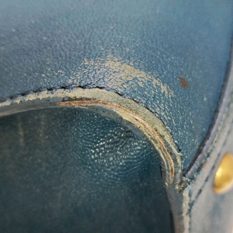 Yves Saint Laurent Handbag Cabas Chyc 279079 Blue Leather