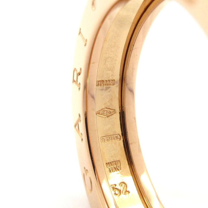 Bvlgari Ring 52excellent Condition B-Zero1 18k Pink Gold