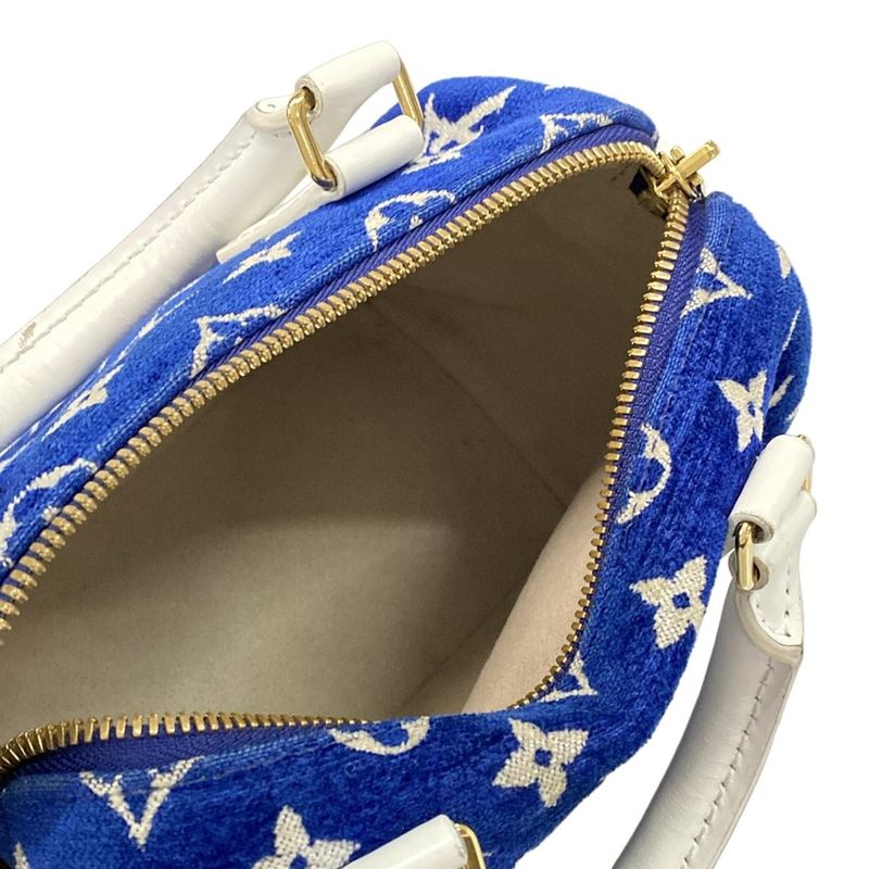 Louis Vuitton Handbag LV Match Speedy Bandoliere 20 M20751 Blue