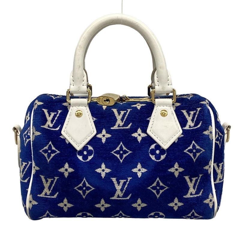 Louis Vuitton Handbag LV Match Speedy Bandoliere 20 M20751 Blue