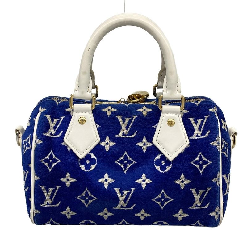Louis Vuitton Handbag LV Match Speedy Bandoliere 20 M20751 Blue