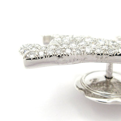 Cartier Broochexcellent Condition Panthère Mahango 18k White Gold X Diamond Pin