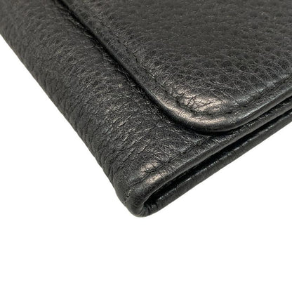 Prada Key Case - Black 6 Hooks Leather