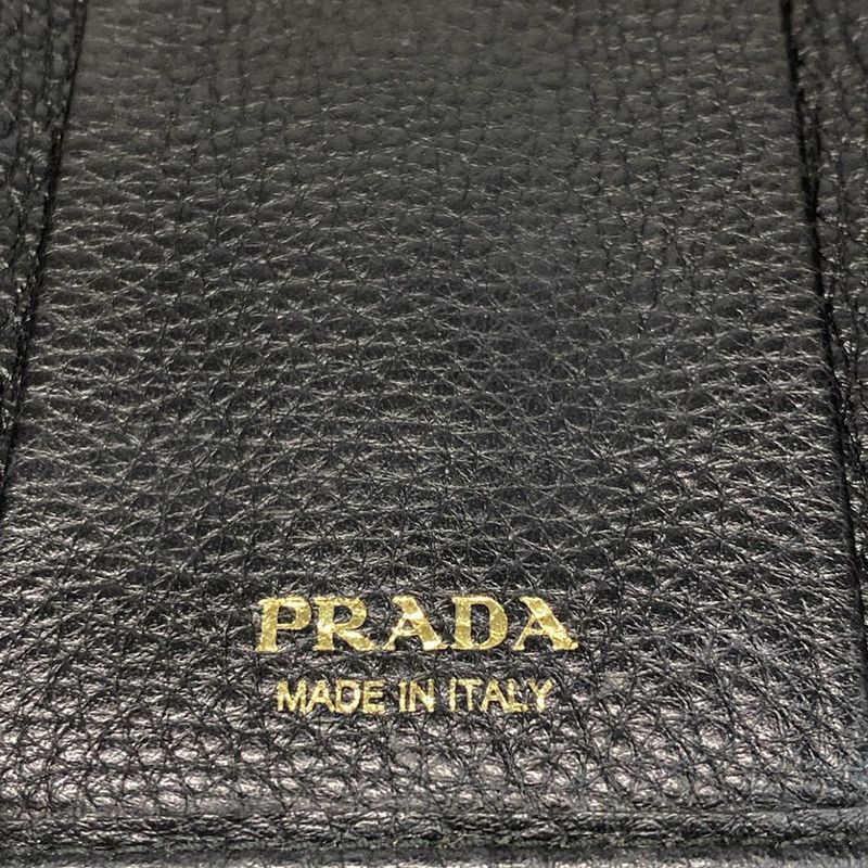Prada Key Case - Black 6 Hooks Leather