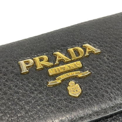 Prada Key Case - Black 6 Hooks Leather