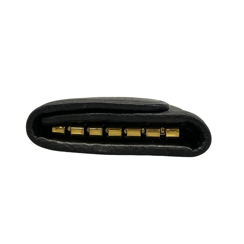 Prada Key Case - Black 6 Hooks Leather