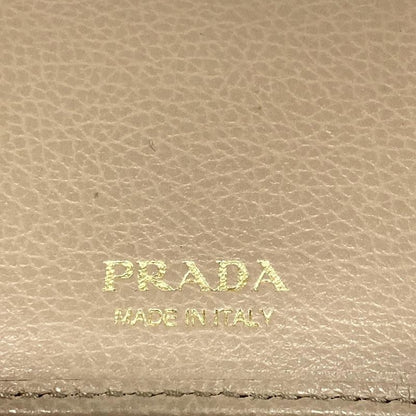 Prada Key Case - 1pg222 Pink Beige 6 Hooks Leather