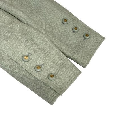Chanel Skirt Suit Size 42 L Women's Excellent Condition P02836 Light Green Long