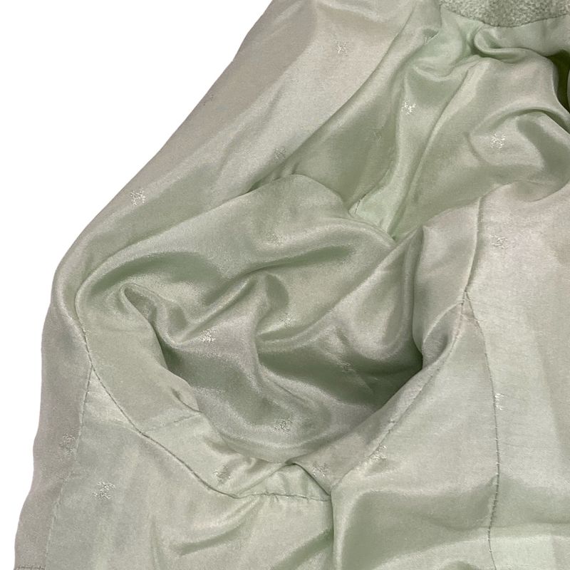 Chanel Skirt Suit Size 42 L Women's Excellent Condition P02836 Light Green Long