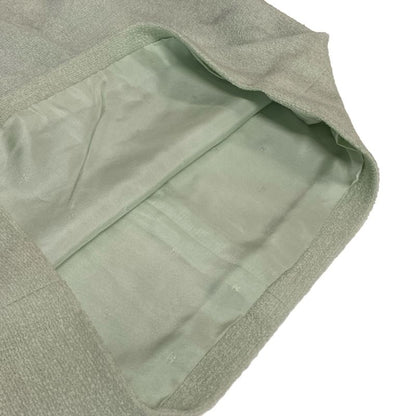 Chanel Skirt Suit Size 42 L Women's Excellent Condition P02836 Light Green Long