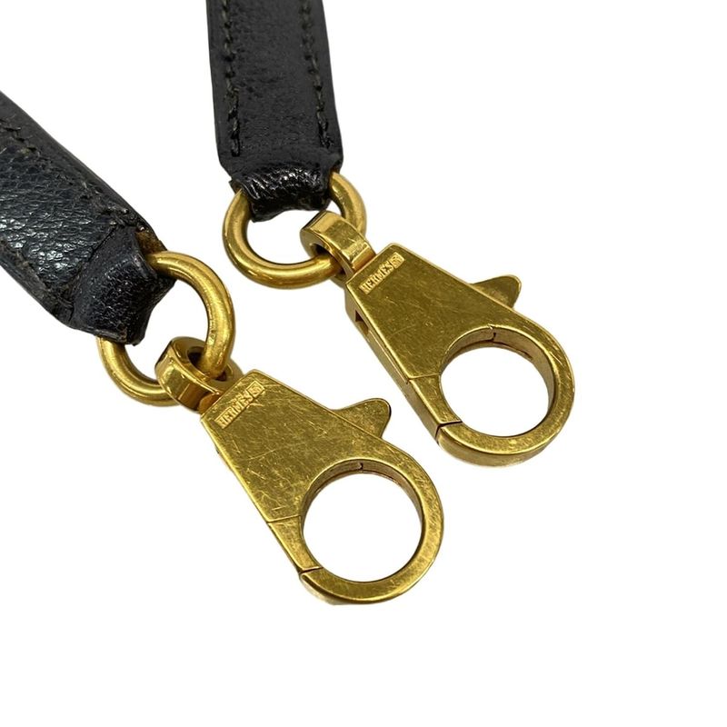 Hermes Shoulder Strap Dark Navy for Kelly Bolide Gold Hardware