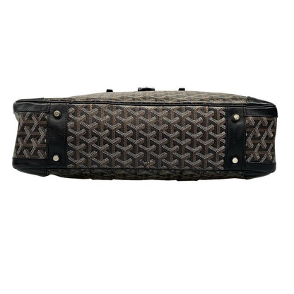 Goyard Business Bag Ambass Ad MM Black X Brown X White Main Item No Lock Leather