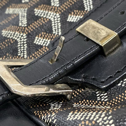 Goyard Business Bag Ambass Ad MM Black X Brown X White Main Item No Lock Leather