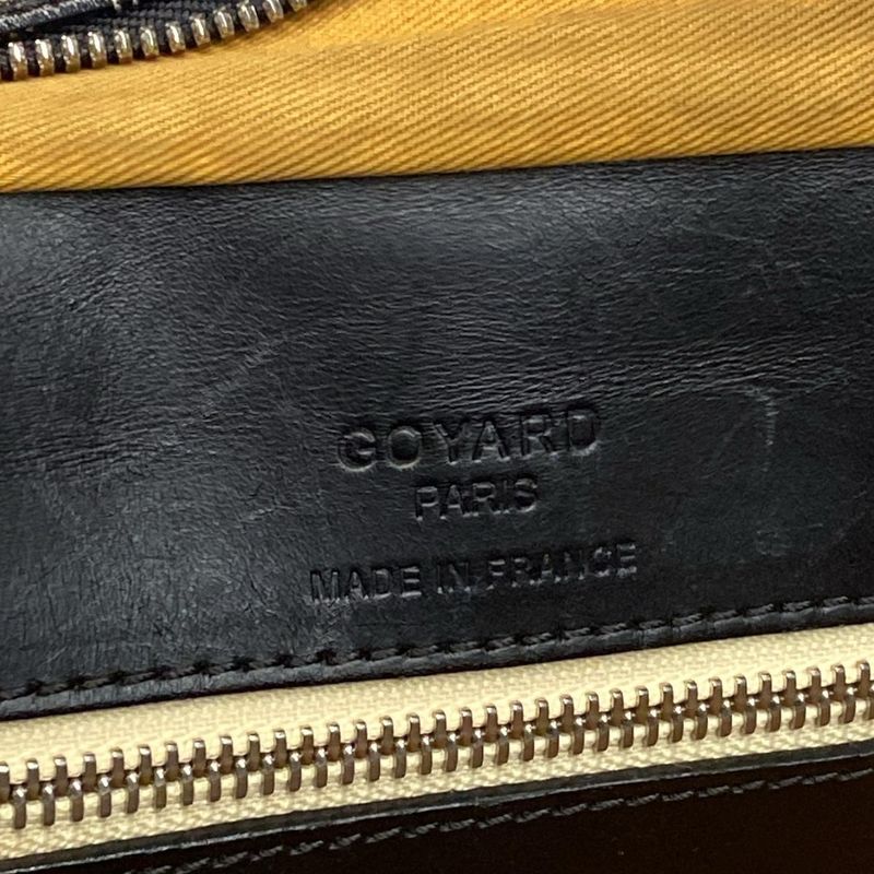 Goyard Business Bag Ambass Ad MM Black X Brown X White Main Item No Lock Leather