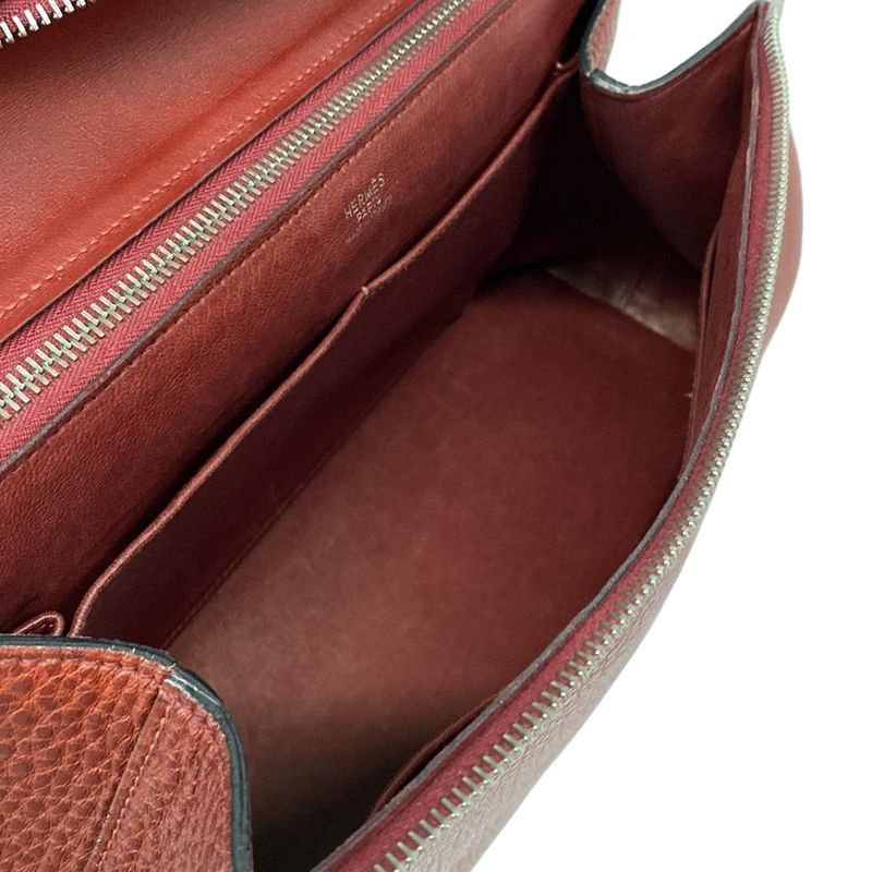 Hermes Shoulder Bag Yo-Bag Rouge Ash Silver Hardware