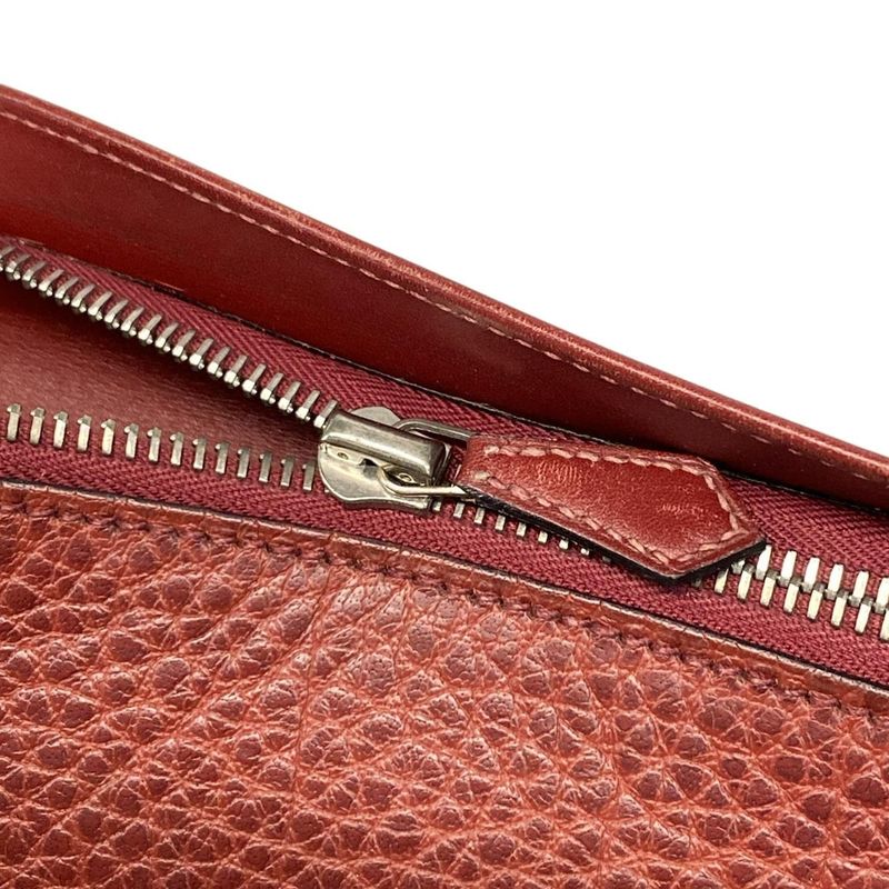 Hermes Shoulder Bag Yo-Bag Rouge Ash Silver Hardware