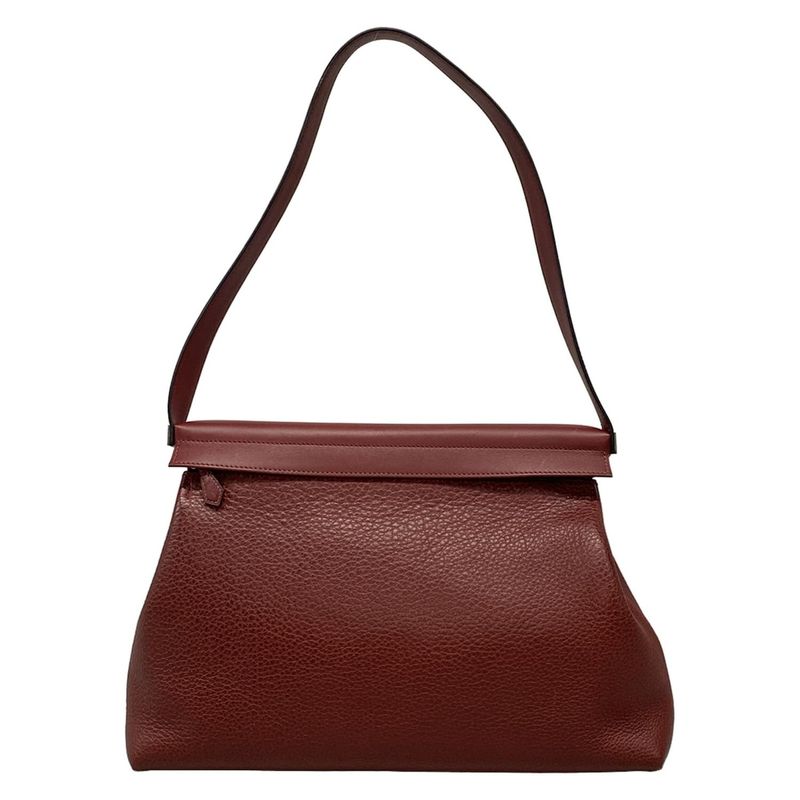 Hermes Shoulder Bag Yo-Bag Rouge Ash Silver Hardware