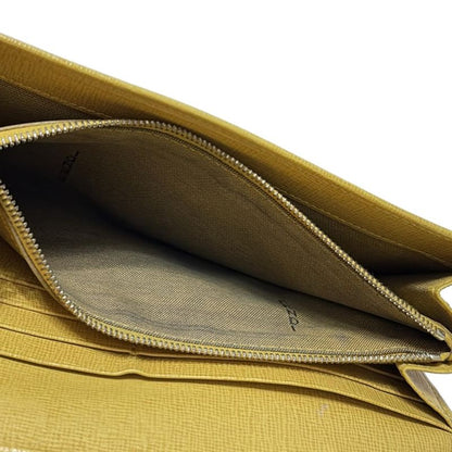 Fendi Long Wallet Cles Jons 8m0251 Yellow Leather