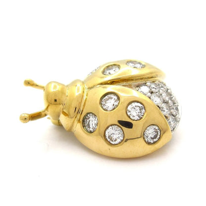 Tiffany & Co Brooch Excellent Condition - 18k Yellow Gold X Diamond Ladybird