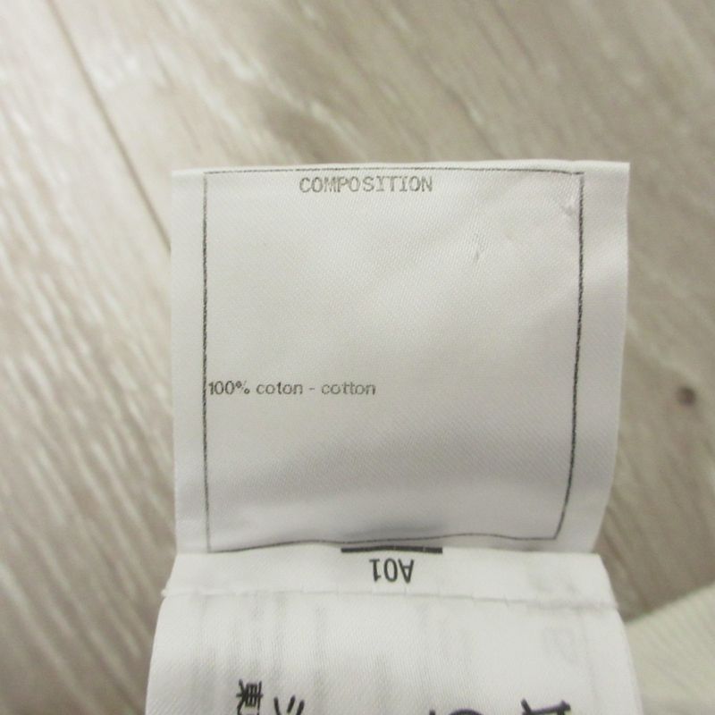 Cleaned Chanel Wide Rib Sleeveless Knee Length Knit Dress P60480 34 White