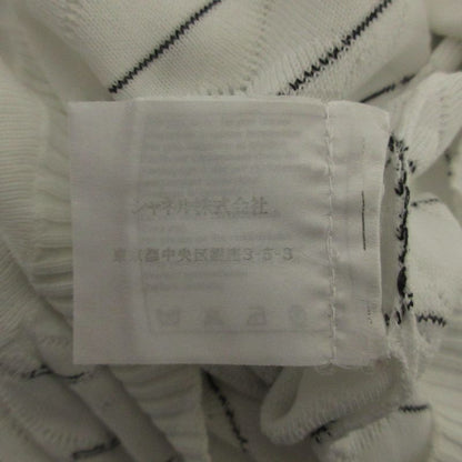 Cleaned Chanel Jacquard Check Half Sleeve Knit Sweater White Women's Preowned