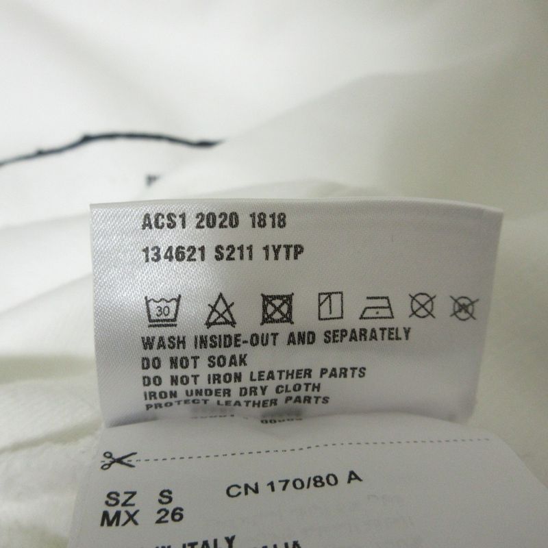 Cleaned Prada Raf Simons Graphic Print Oversized Sweatshirt Hoodie S White