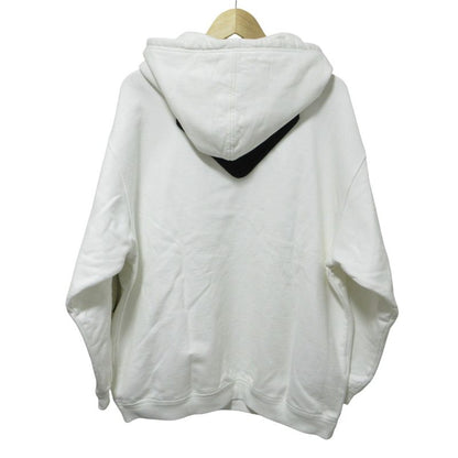 Cleaned Prada Raf Simons Graphic Print Oversized Sweatshirt Hoodie S White