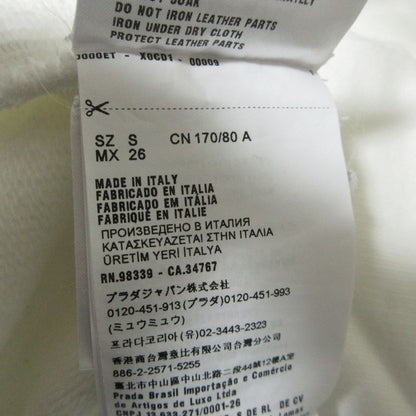 Cleaned Prada Raf Simons Graphic Print Oversized Sweatshirt Hoodie S White