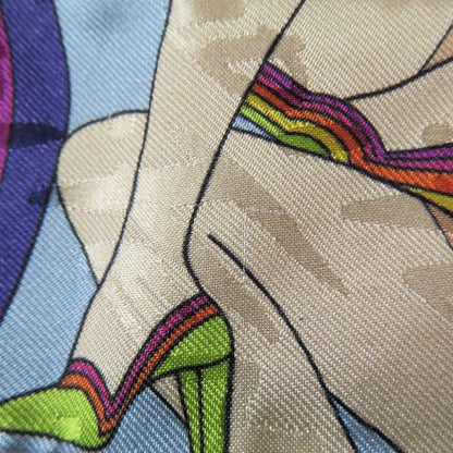 Fendi Lappy Scarf Bandeau Ribbon Reversible 100% Silk Logo Jacquard Fxt011 AJWB