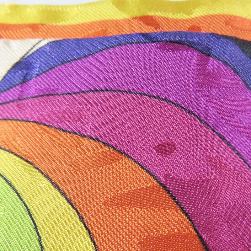 Fendi Lappy Scarf Bandeau Ribbon Reversible 100% Silk Logo Jacquard Fxt011 AJWB