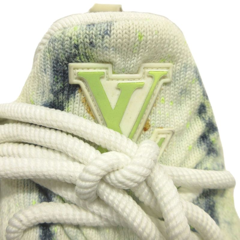 Louis Vuitton VNR Line Sneakers Shoes Knit Socks LV Logo 8.5 27cm (10.63in)