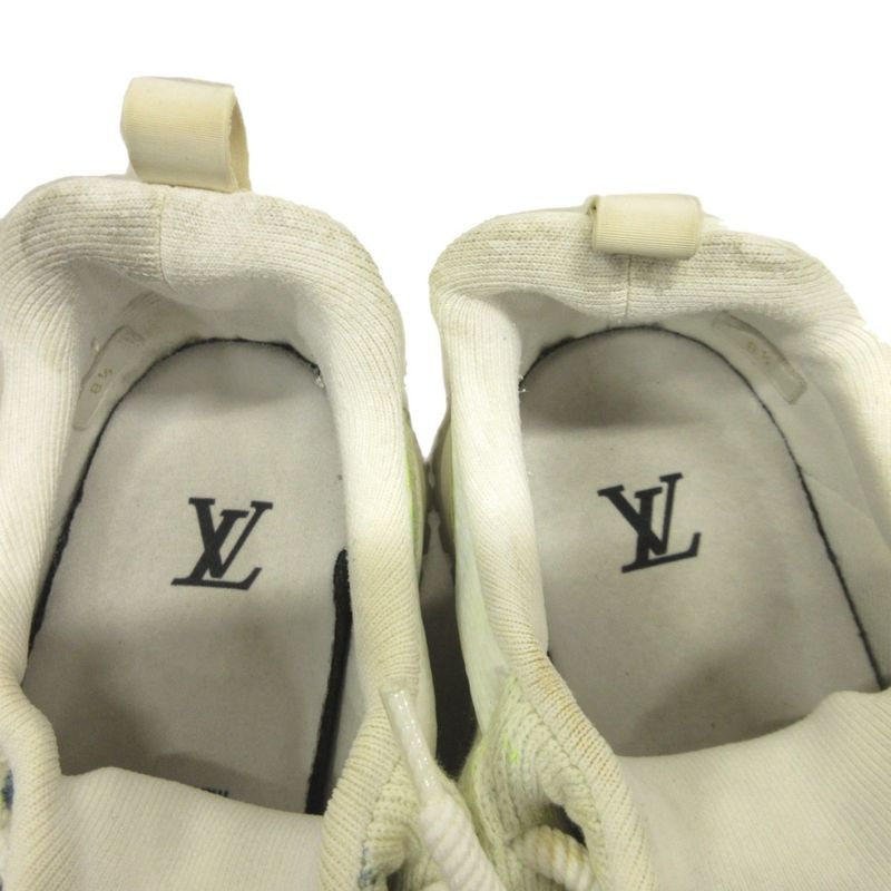 Louis Vuitton VNR Line Sneakers Shoes Knit Socks LV Logo 8.5 27cm (10.63in)