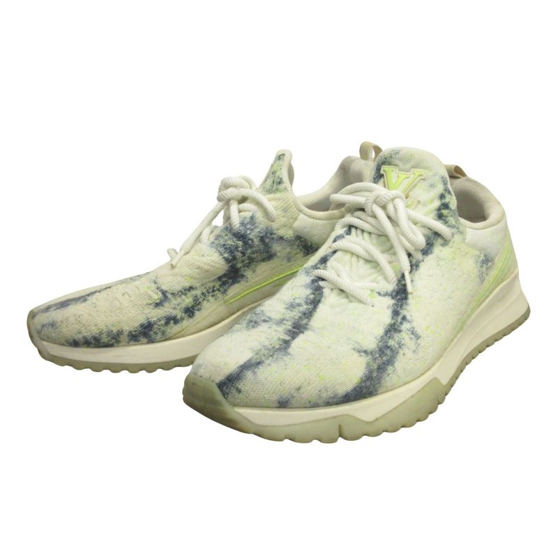 Louis Vuitton VNR Line Sneakers Shoes Knit Socks LV Logo 8.5 27cm (10.63in)