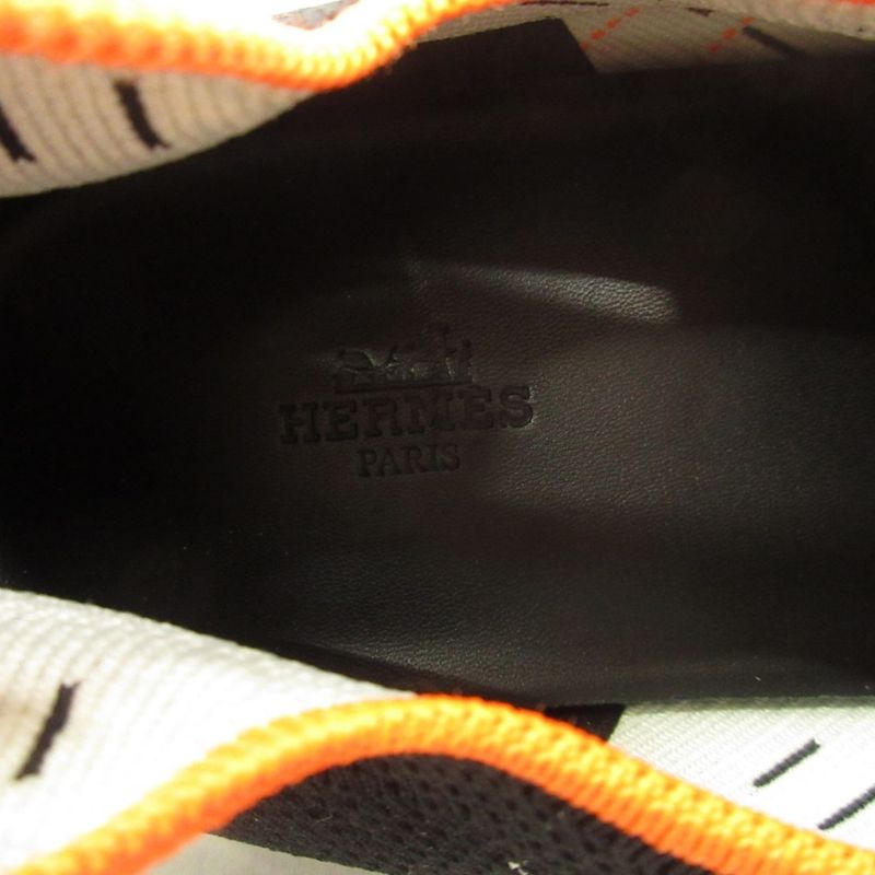 Good Hermes Ecoles Knit Sneakers Shoes Socks H Logo 43 28cm (11.02in) Black