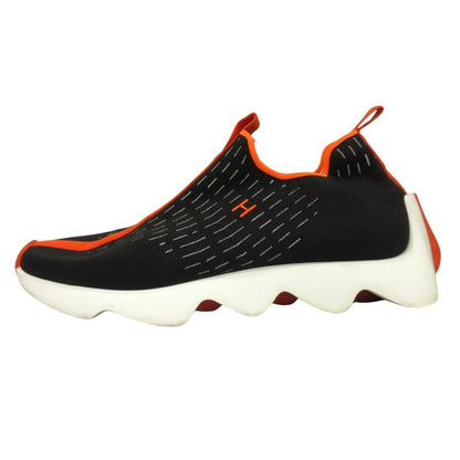 Good Hermes Ecoles Knit Sneakers Shoes Socks H Logo 43 28cm (11.02in) Black