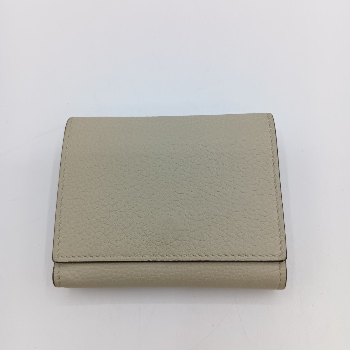 Gucci Embossed Logo Mini Wallet Trifold Wallet 731694 Ivory