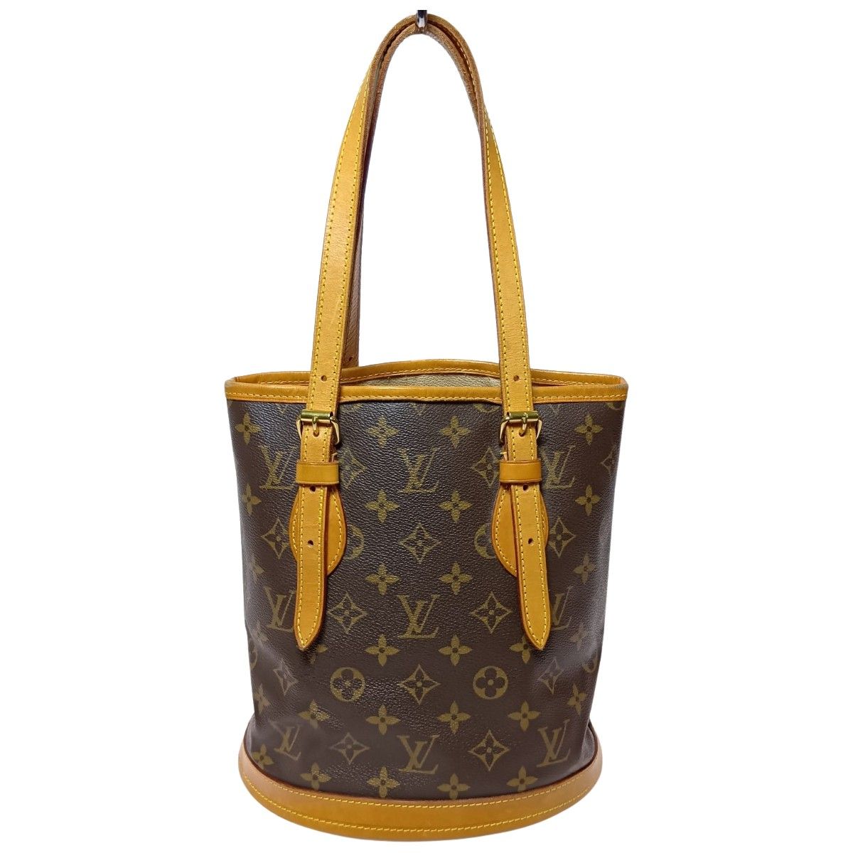 Louis Vuitton Monogram Petit Baguette Tote Bag M42238 Brown Pouch Miss Ing