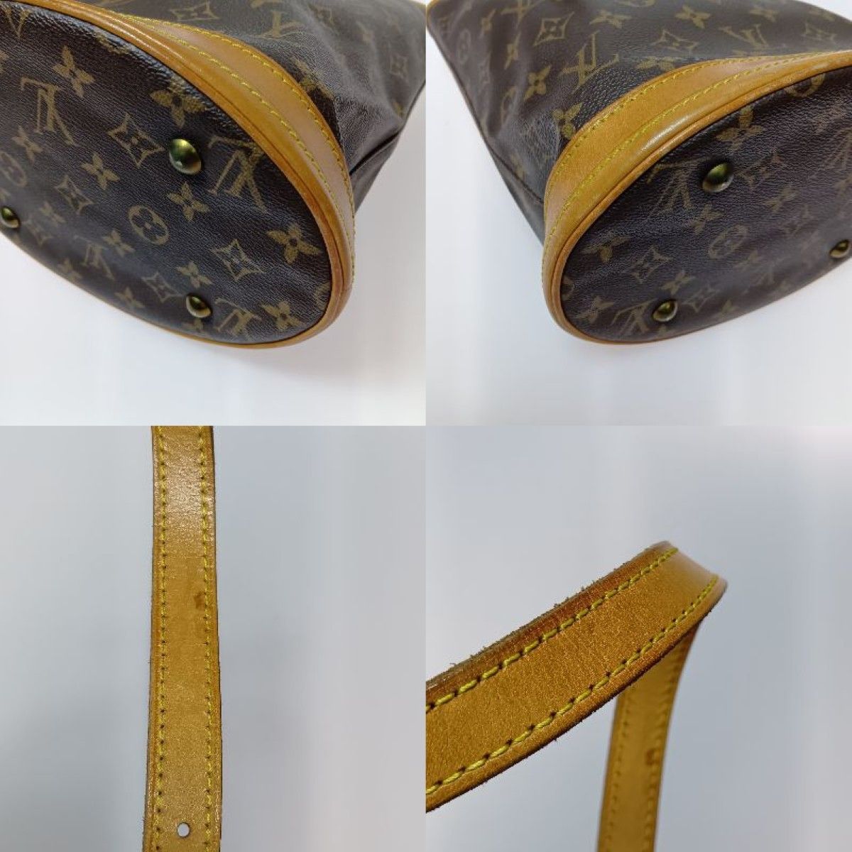 Louis Vuitton Monogram Petit Baguette Tote Bag M42238 Brown Pouch Miss Ing