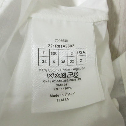 Cleaned Christian DIOR Toile De Jouy Shirt Dress 221r81a3802 34 Navy Ladies