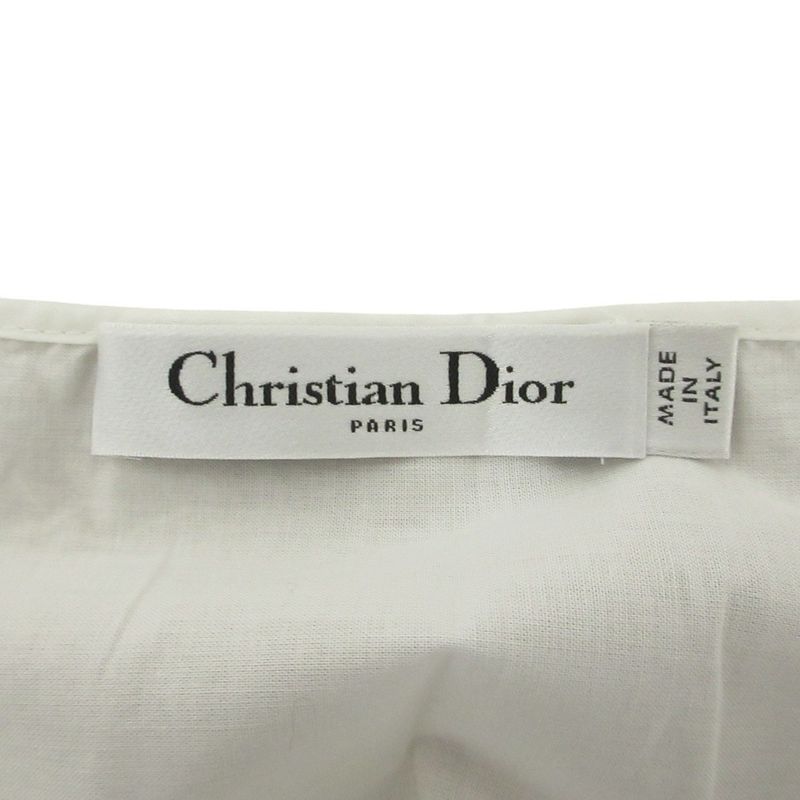 Cleaned Christian DIOR Toile De Jouy Shirt Dress 221r81a3802 34 Navy Ladies