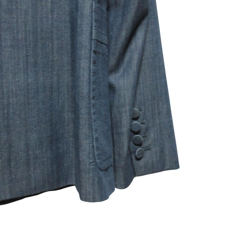 Gucci Chien Bray Tailored Jacket 367676 Size 40 Indigo Blue Ladies Used