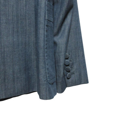 Gucci Chien Bray Tailored Jacket 367676 Size 40 Indigo Blue Ladies Used